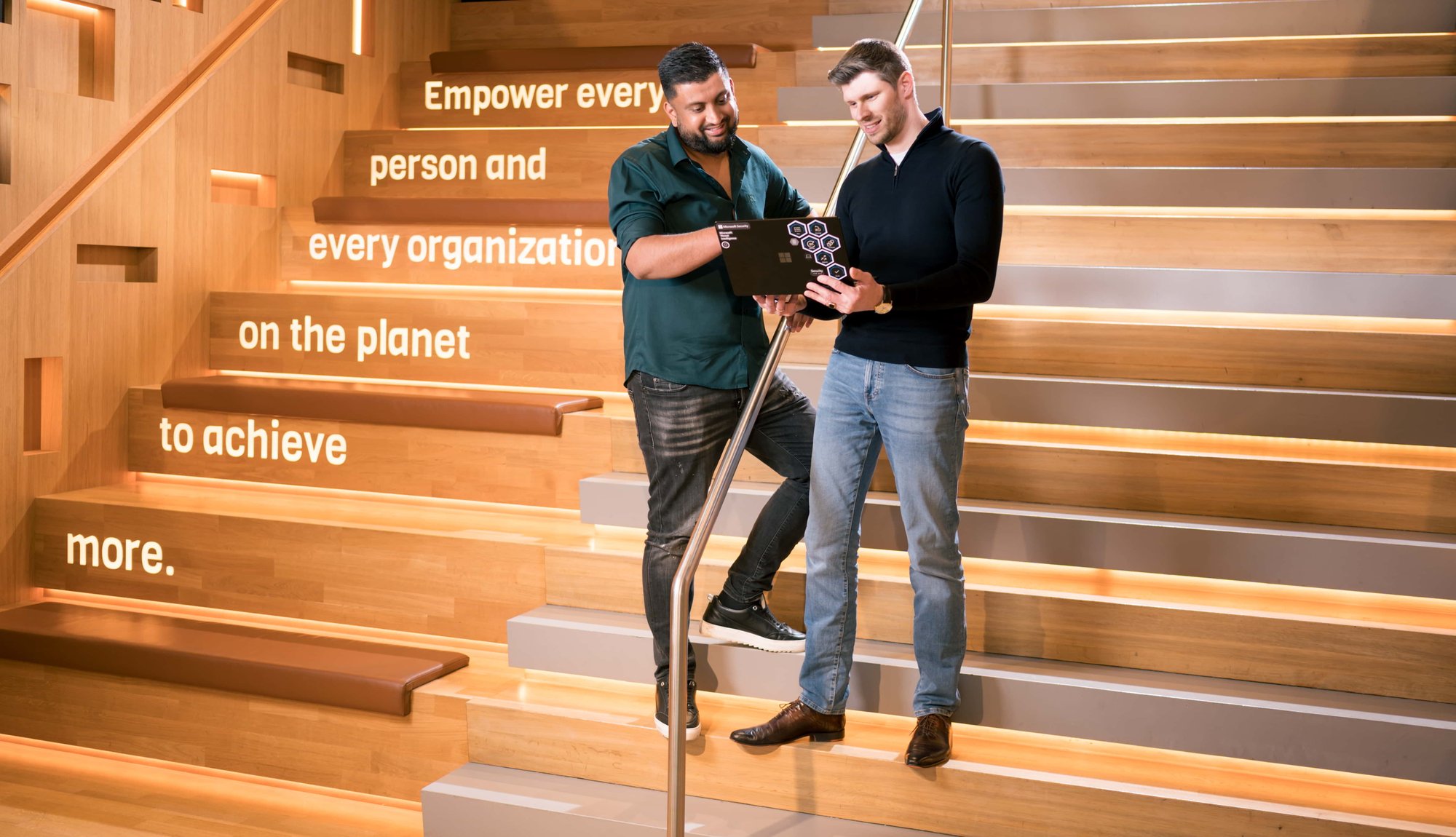 InSpark-Microsoft-wouter-shangram-working-on-the-stairs-web